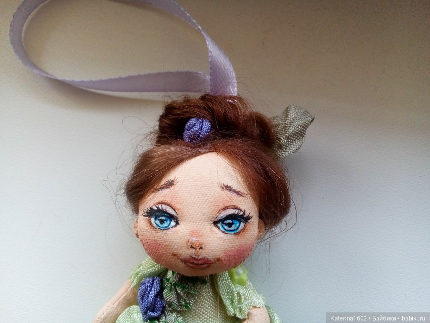 Текстильная куколка — Текстильные игрушки и примитивы: кофейные (фото 7)