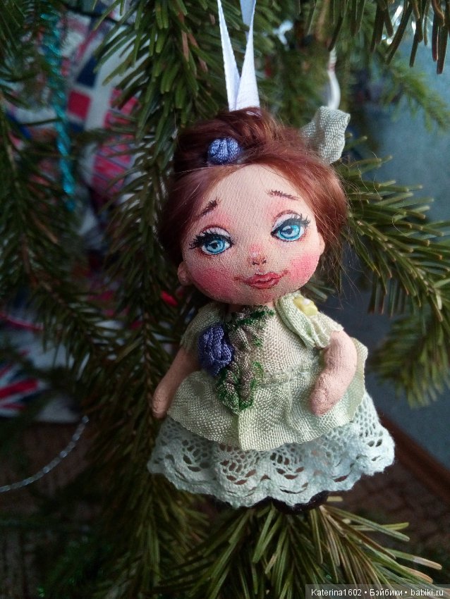 Текстильная куколка — Текстильные игрушки и примитивы: кофейные (фото 2)