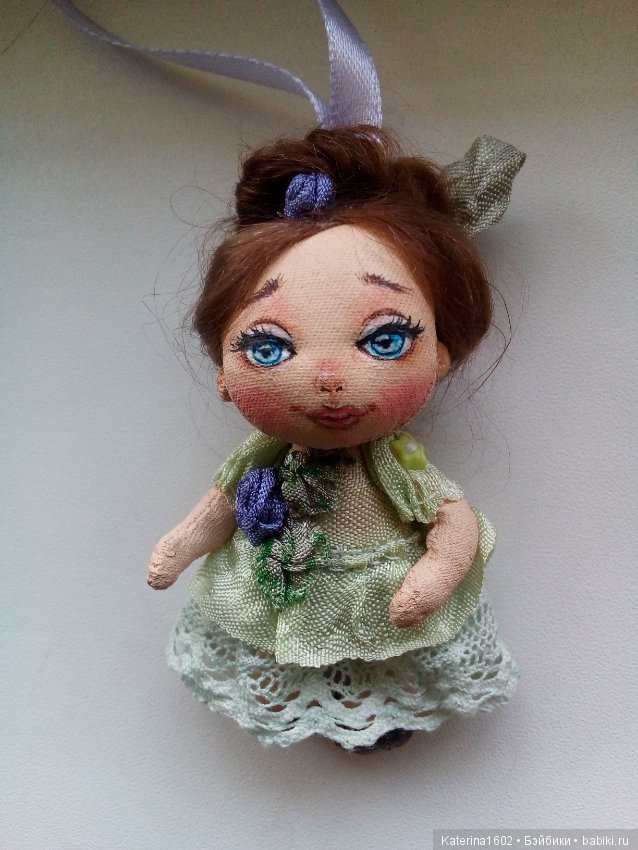 Текстильная куколка — Текстильные игрушки и примитивы: кофейные (фото 3)