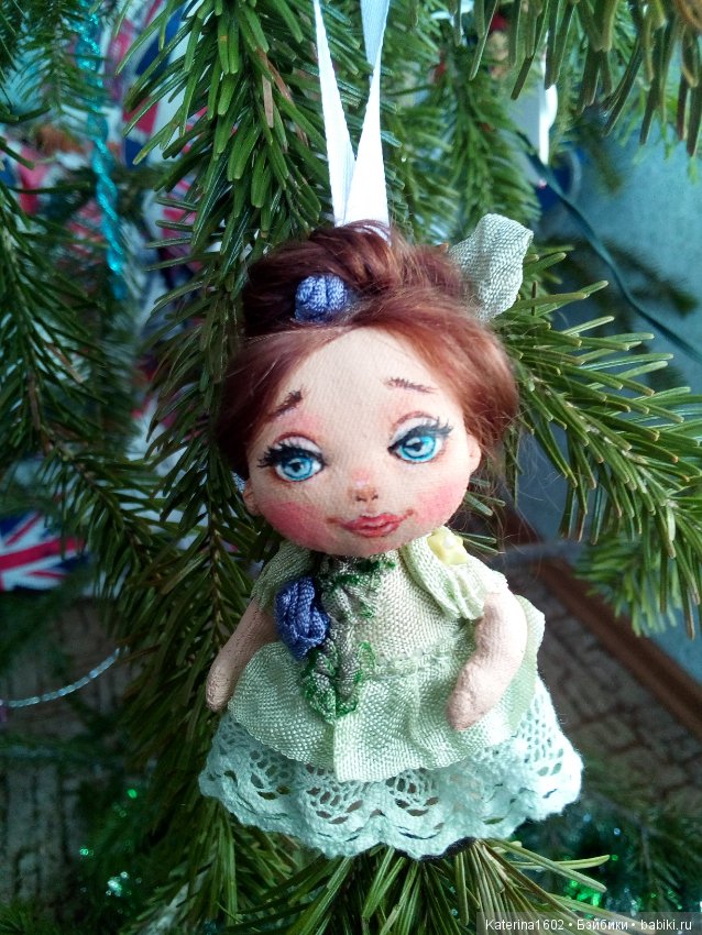 Текстильная куколка — Текстильные игрушки и примитивы: кофейные