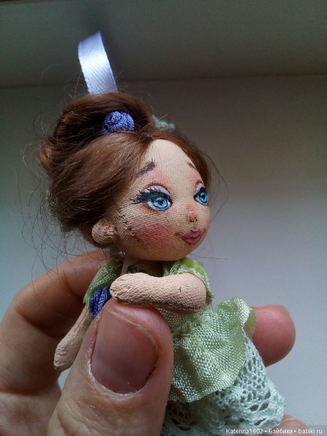 Текстильная куколка — Текстильные игрушки и примитивы: кофейные (фото 4)