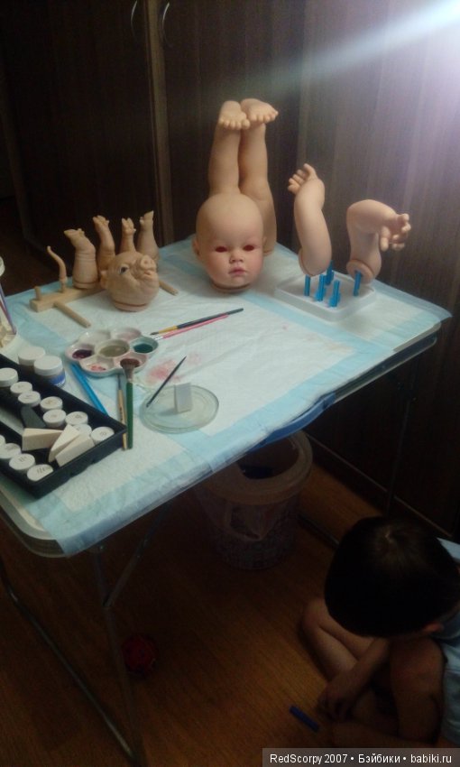 Мой процесс создания реборн кратко... Бонни (фото 5)