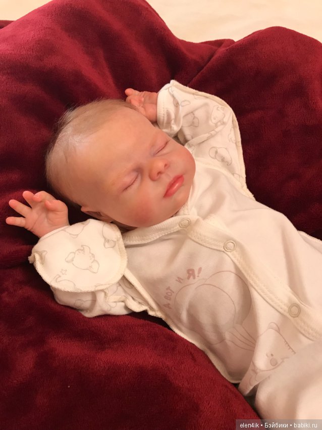 Спящая булочка Isabella — Куклы Реборн (Reborn): работы мастеров