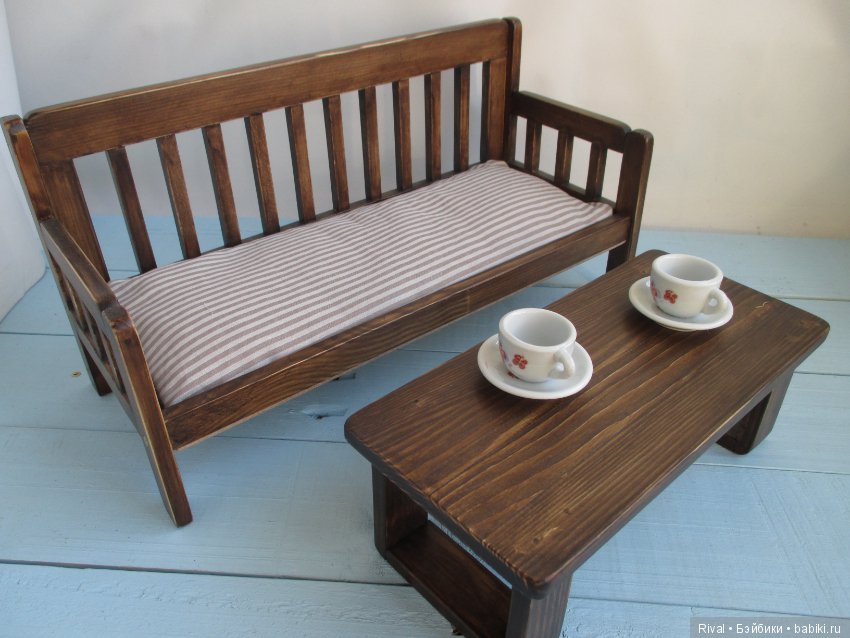 Гостинный гарнитур — Мебель для кукол и домиков: фото (фото 3)