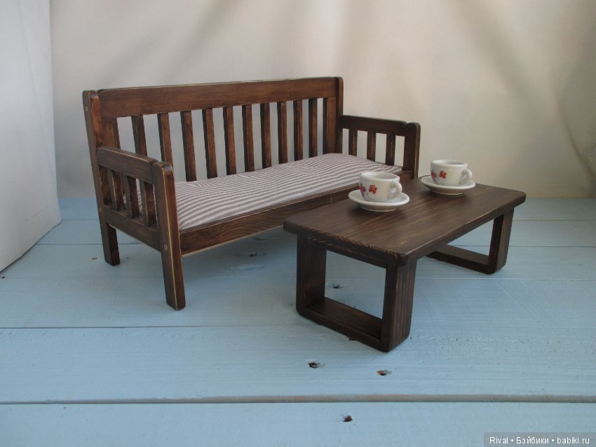 Гостинный гарнитур — Мебель для кукол и домиков: фото (фото 2)