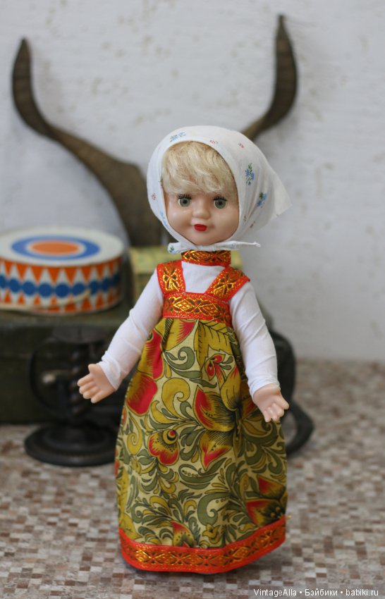 Яркое платье — Советские винтажные куклы (СССР): Ленигрушка