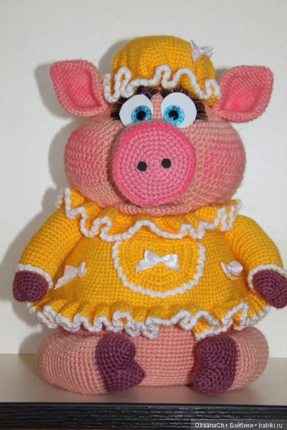 Хавронья, копилка — Вязаные игрушки и амигуруми: крючком (фото 2)