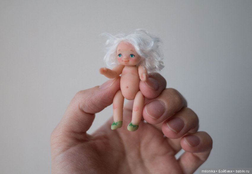 Малышка-эльф — Авторские миниатюрные куклы: лепка (фото 2)