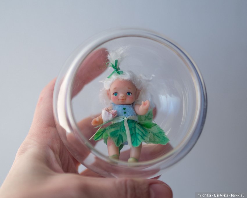 Малышка-эльф — Авторские миниатюрные куклы: лепка (фото 4)