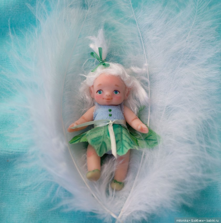 Малышка-эльф — Авторские миниатюрные куклы: лепка (фото 6)