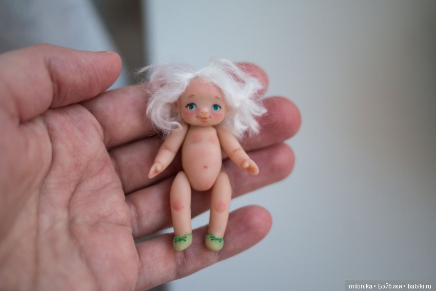 Малышка-эльф — Авторские миниатюрные куклы: лепка