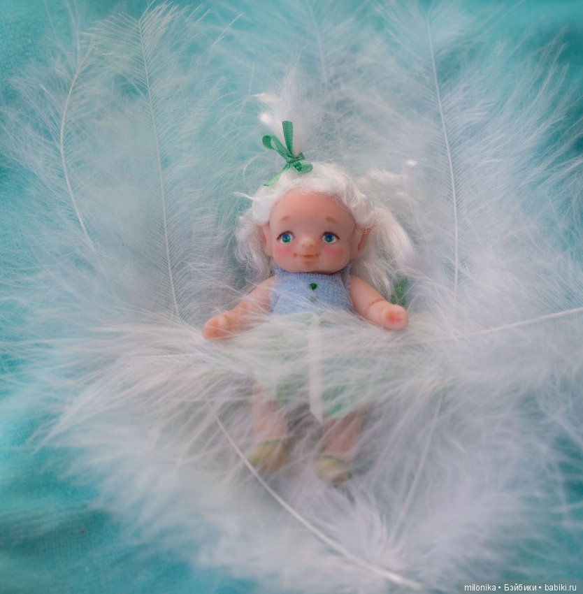 Малышка-эльф — Авторские миниатюрные куклы: лепка (фото 7)