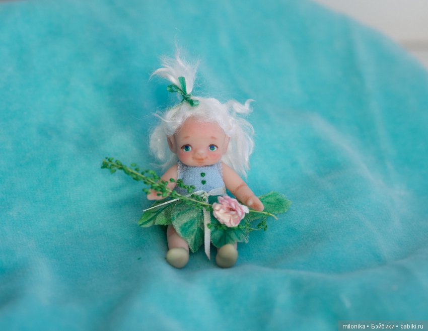 Малышка-эльф — Авторские миниатюрные куклы: лепка (фото 9)