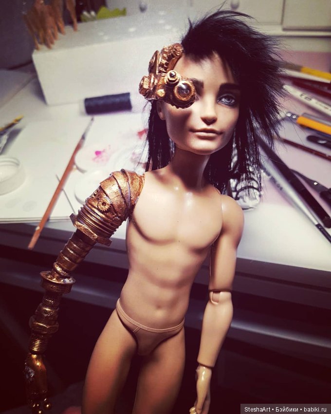 Необычный хулиган ООАК. Мои эксперименты в стиле стимпанк (фото 3)