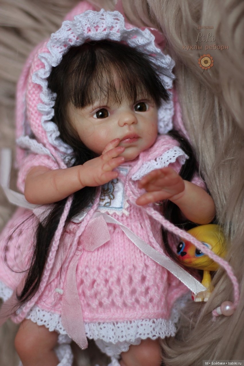 Малыши мини реборн из молда Nessa