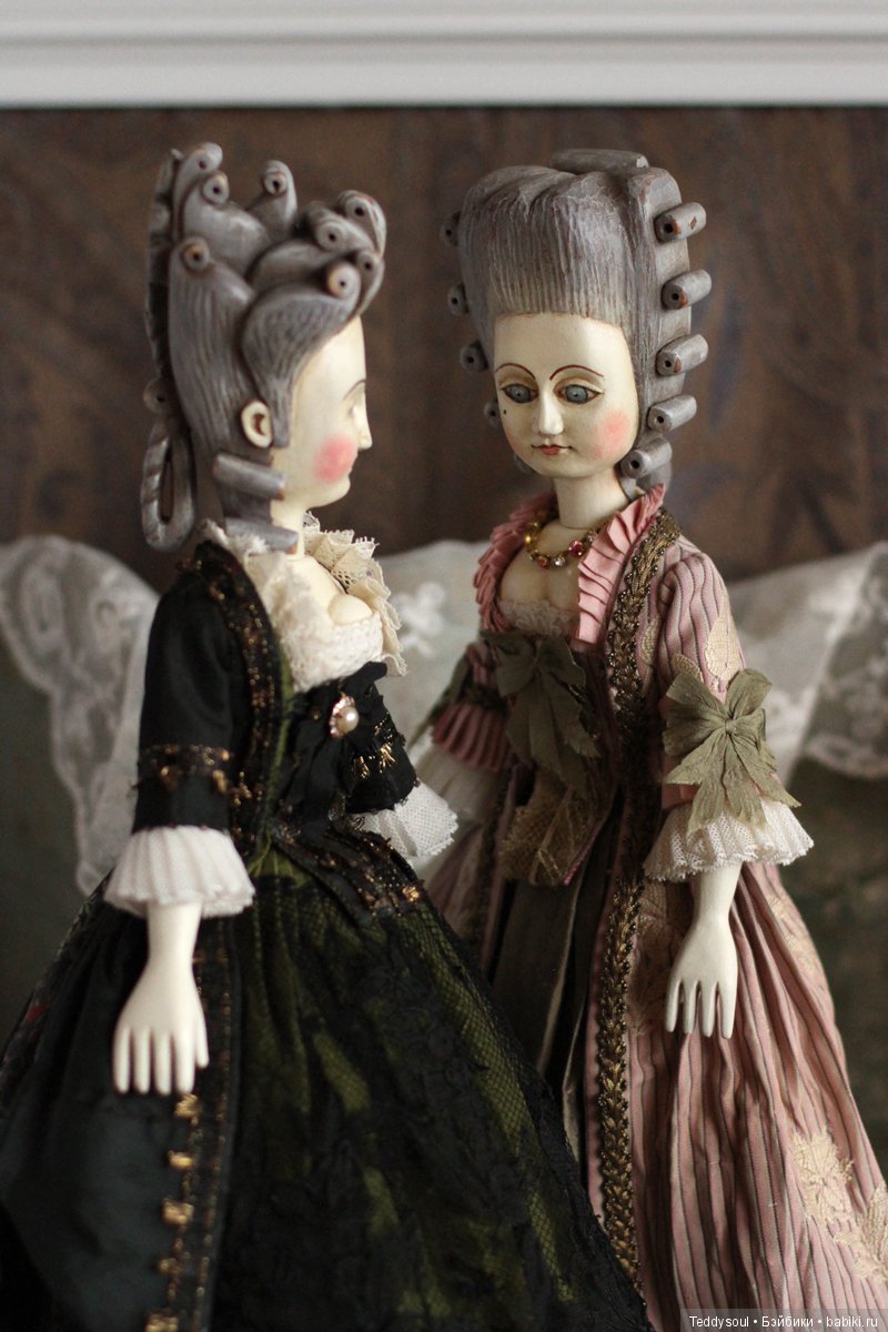 Деревянные куклы со сменными головами и новая француженка (фото 8)
