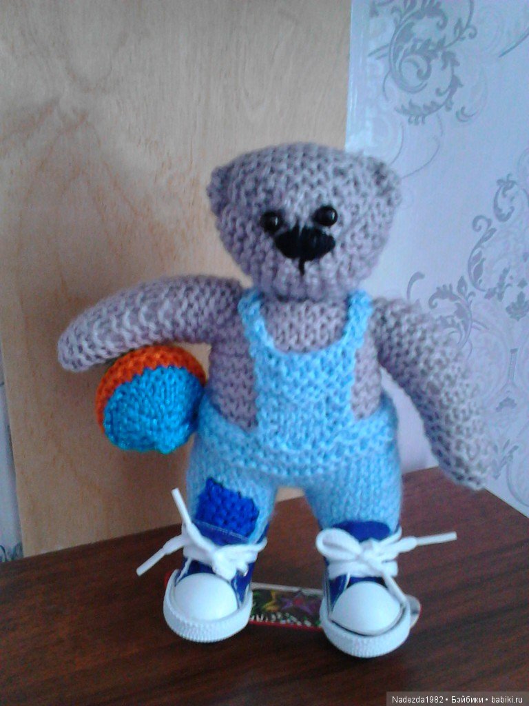 Медвежонок Гриша — Вязаные игрушки и амигуруми: крючком (фото 8)