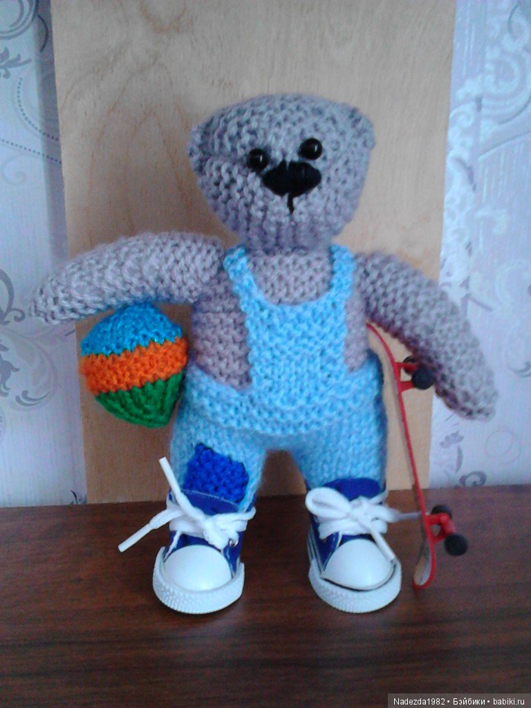 Медвежонок Гриша — Вязаные игрушки и амигуруми: крючком (фото 7)