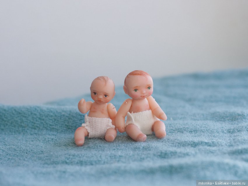 Малюсики микро-пупсики — Авторские миниатюрные куклы: лепка (фото 10)