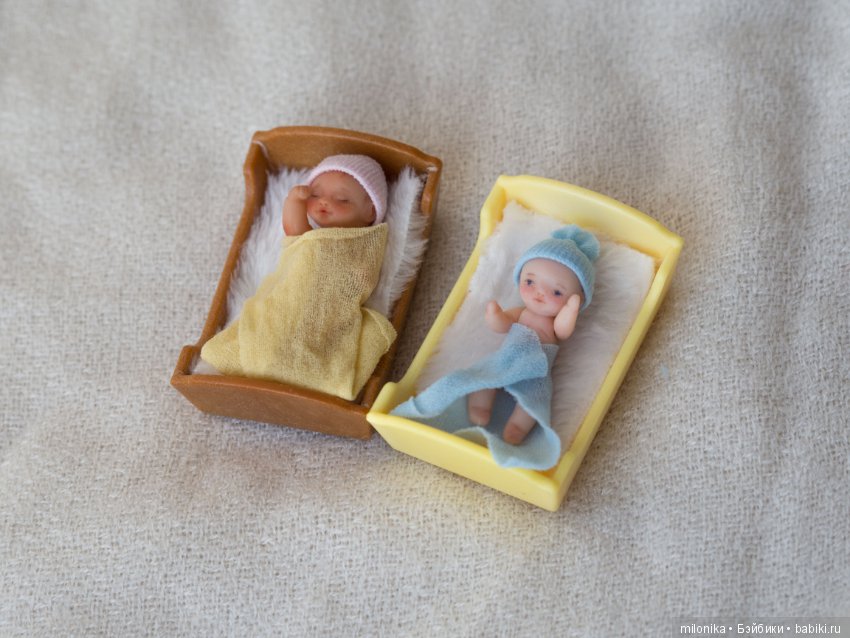 Малюсики микро-пупсики — Авторские миниатюрные куклы: лепка