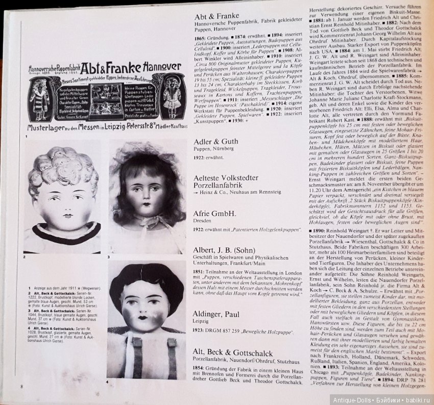Цизлики, легендарные Цизлики или Сieslik's Lexikon Der Deutschen Puppenindustrie, часть 1 (фото 8)