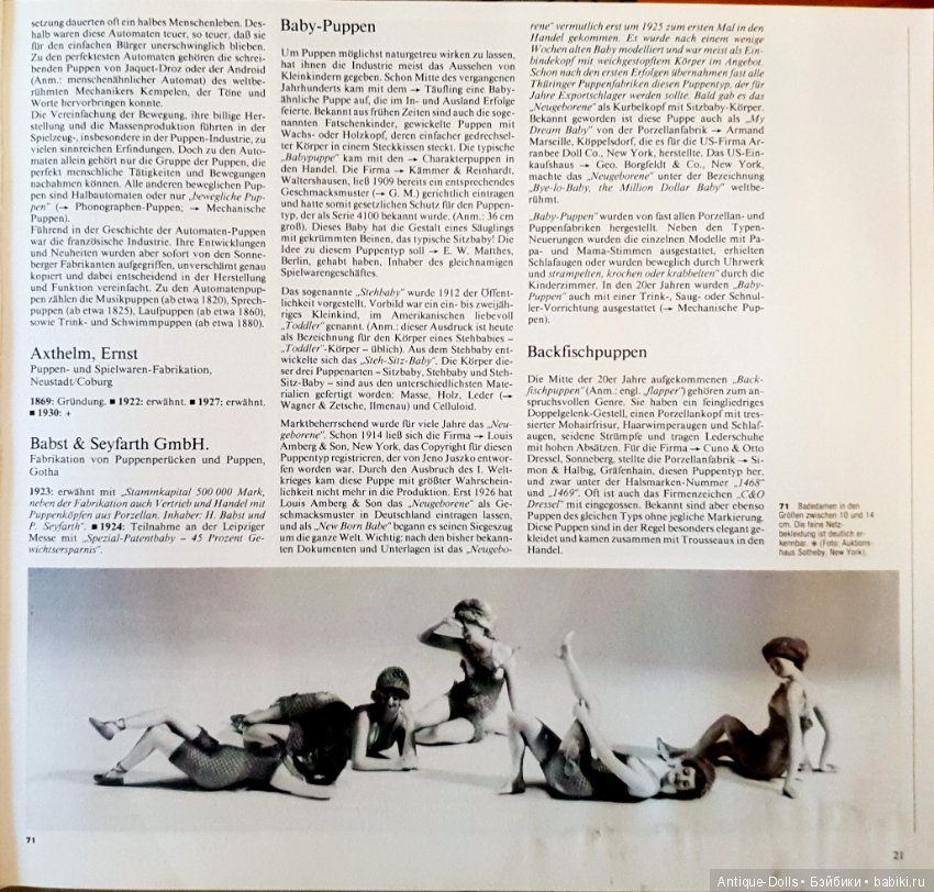 Цизлики, легендарные Цизлики или Сieslik's Lexikon Der Deutschen Puppenindustrie, часть 1