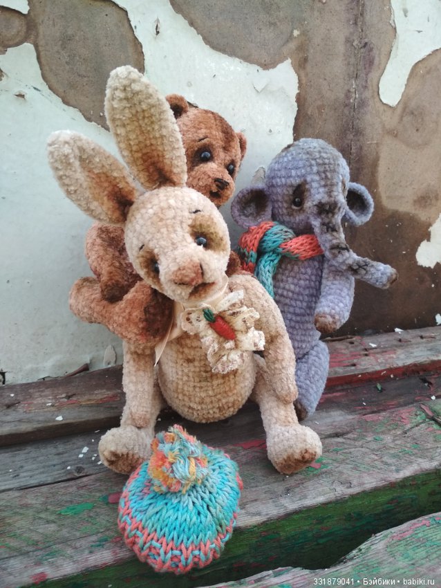 Дружная компания — Авторские мишки Тедди и друзья: фото (фото 8)