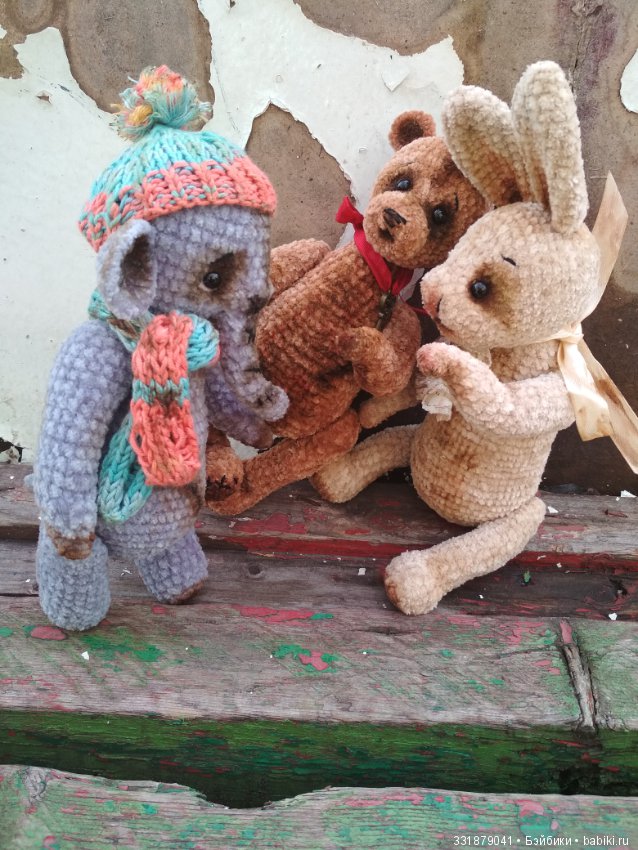 Дружная компания — Авторские мишки Тедди и друзья: фото (фото 3)