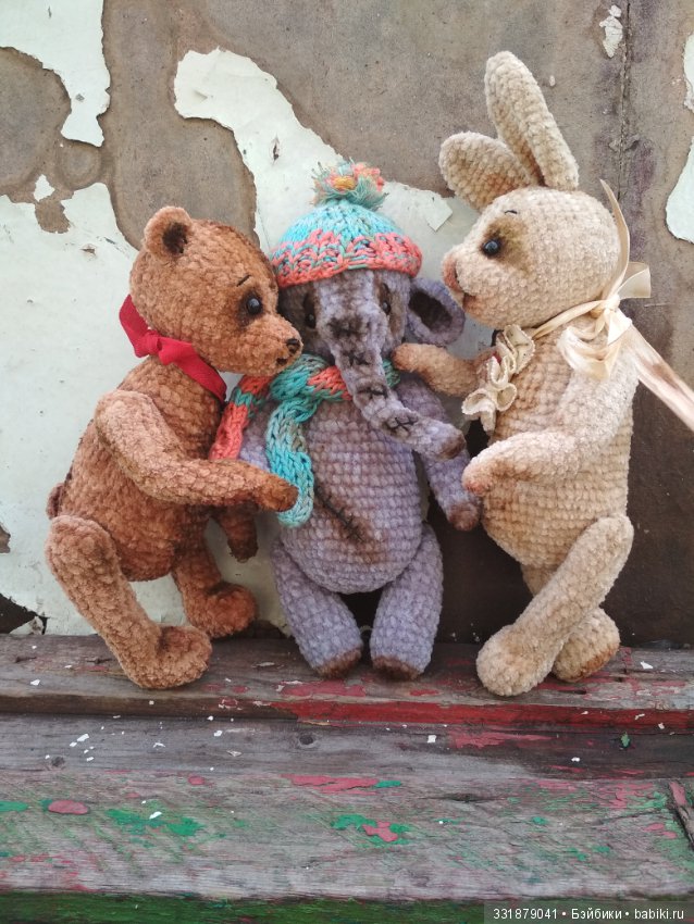 Дружная компания — Авторские мишки Тедди и друзья: фото (фото 4)