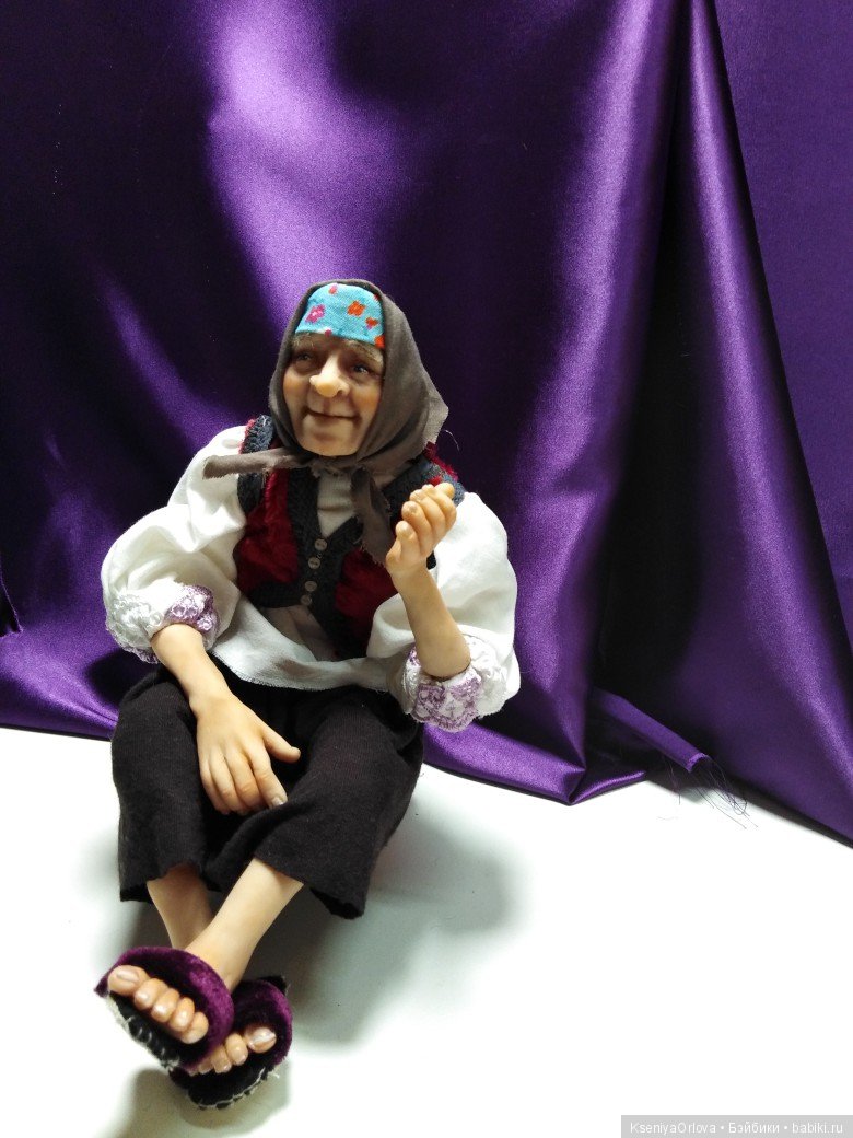 Старушка — Лепка авторских кукол: полимерная глина (фото 4)