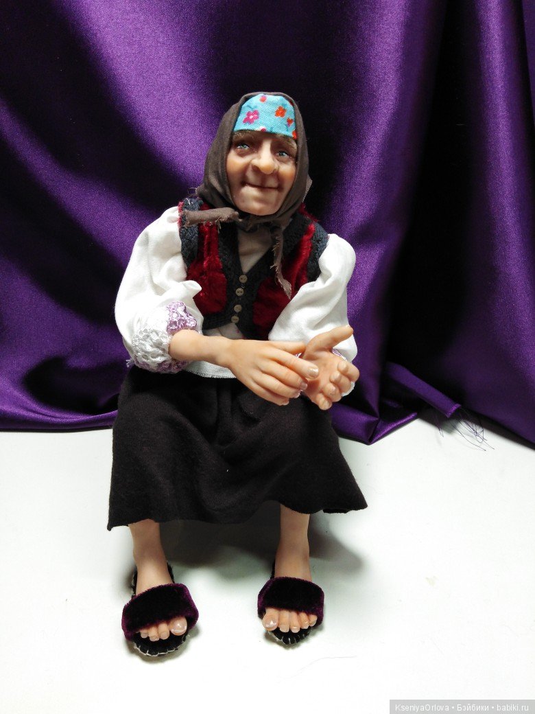 Старушка — Лепка авторских кукол: полимерная глина (фото 2)