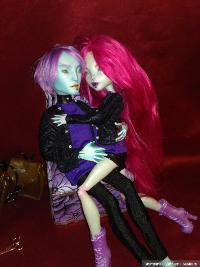 ООАК монстр хай Гил, Лагуна и Хит (фото 7)