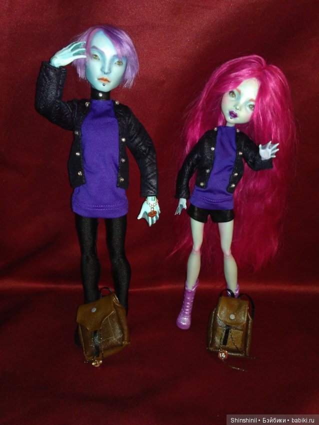 ООАК монстр хай Гил, Лагуна и Хит (фото 3)