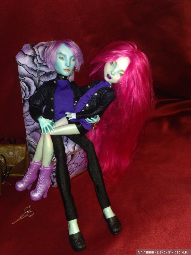 ООАК монстр хай Гил, Лагуна и Хит (фото 4)