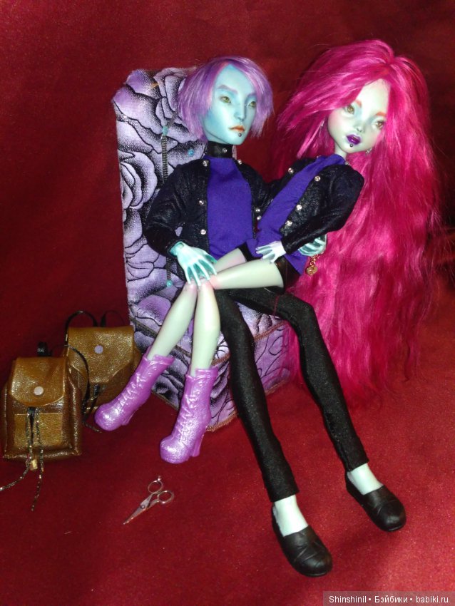 ООАК монстр хай Гил, Лагуна и Хит (фото 5)