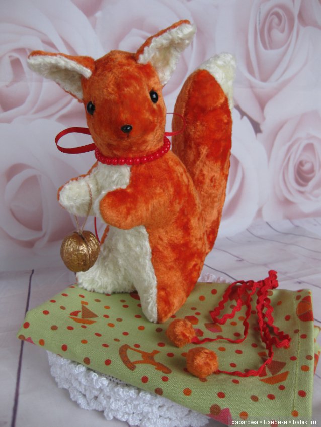 Белочка — Текстильные игрушки и примитивы: кофейные