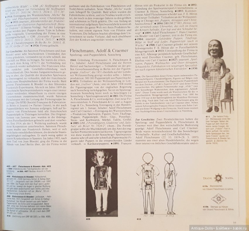 Цизлики, легендарные Цизлики или Сieslik's Lexikon Der Deutschen Puppenindustrie, часть 2