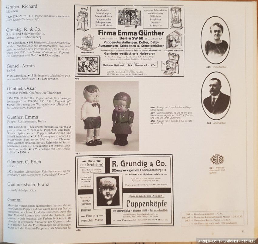 Цизлики, легендарные Цизлики или Сieslik's Lexikon Der Deutschen Puppenindustrie, часть 2