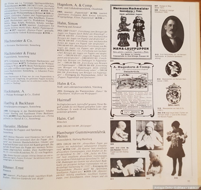 Цизлики, легендарные Цизлики или Сieslik's Lexikon Der Deutschen Puppenindustrie, часть 2