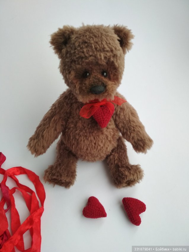 Мишка-сердцеед — Вязаные игрушки и амигуруми: крючком (фото 7)