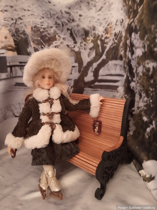 Зимняя история - Скамеечка. Зимние забавы - окончательный вариант композиции на выставку и рассказ (фото 3)