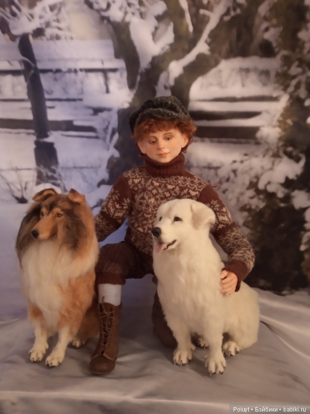 Зимняя история - Скамеечка. Зимние забавы - окончательный вариант композиции на выставку и рассказ (фото 5)