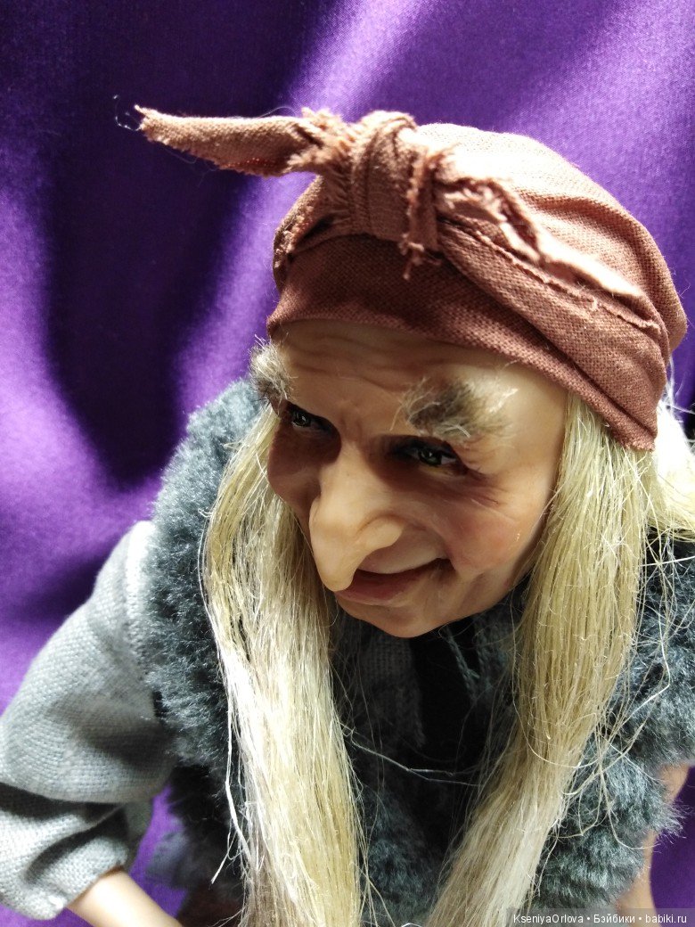 Кукла Баба-Яга — Лепка авторских кукол: полимерная глина (фото 3)