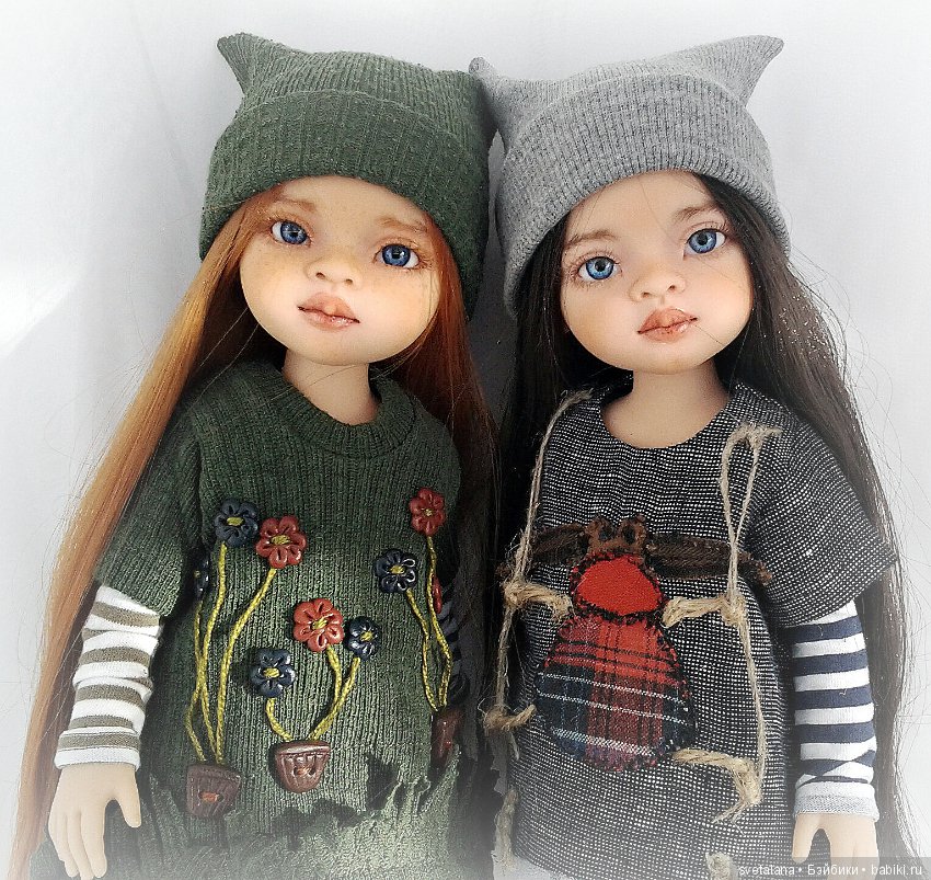 Дианка и Миланка. ООАК кукол Паола Рейна