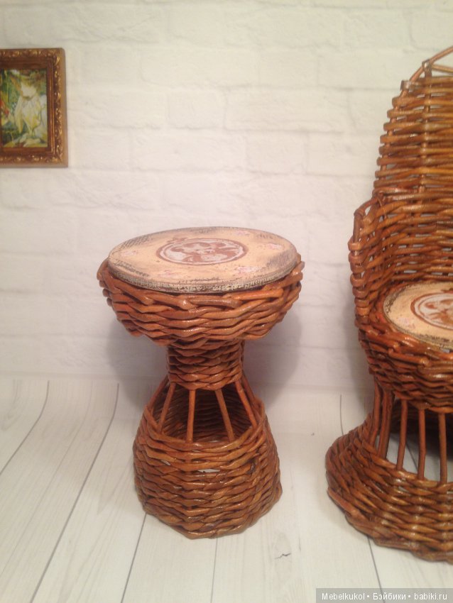 Моя Минифи обзавелась плетёной мебелью (фото 2)