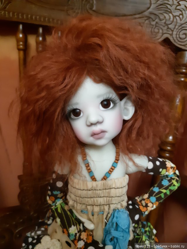 Наша Талисочка - Эльф от Kaye Wiggs примеряет парички (фото 5)