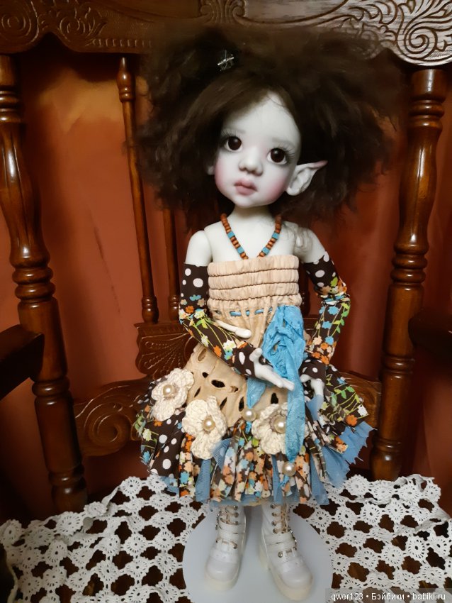 Наша Талисочка - Эльф от Kaye Wiggs примеряет парички (фото 8)