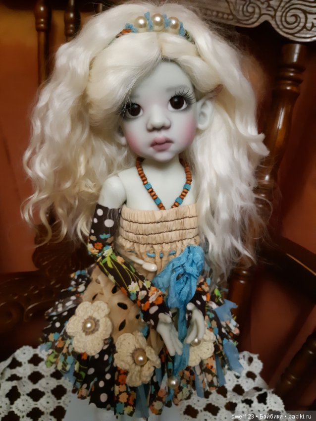 Наша Талисочка - Эльф от Kaye Wiggs примеряет парички (фото 3)