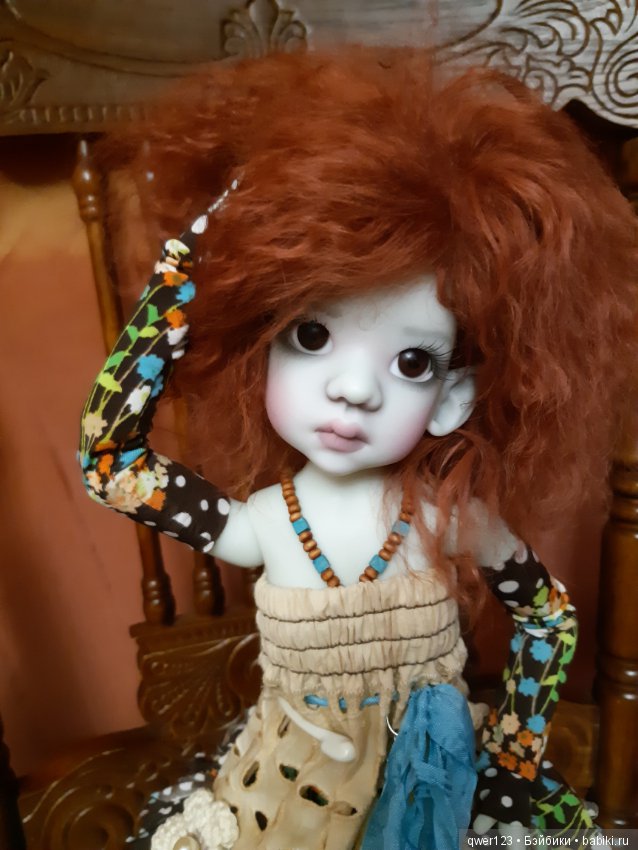 Наша Талисочка - Эльф от Kaye Wiggs примеряет парички (фото 6)