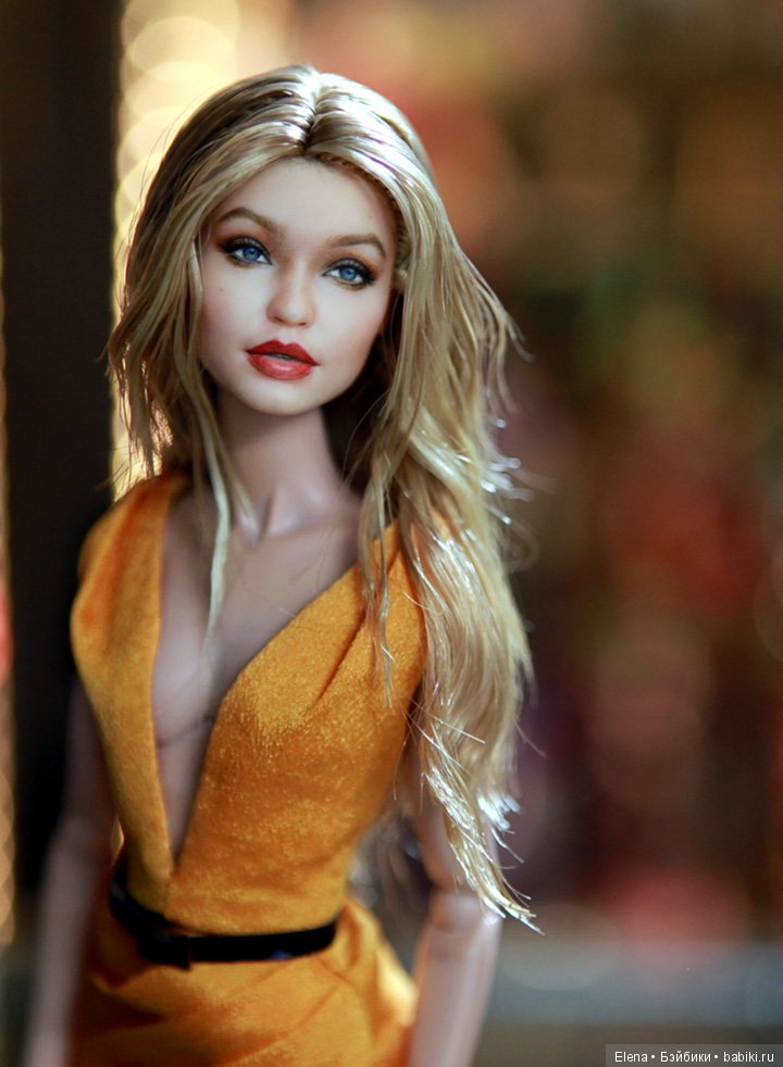 Супермодель Gigi Hadid, мэйк куклы сделан Noel Cruz (фото 6)